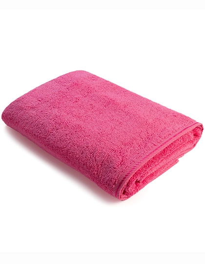 Beach Towel zum Besticken und Bedrucken in der Farbe Pink mit Ihren Logo, Schriftzug oder Motiv.