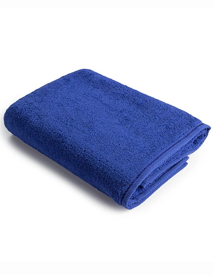Beach Towel zum Besticken und Bedrucken in der Farbe True Blue mit Ihren Logo, Schriftzug oder Motiv.