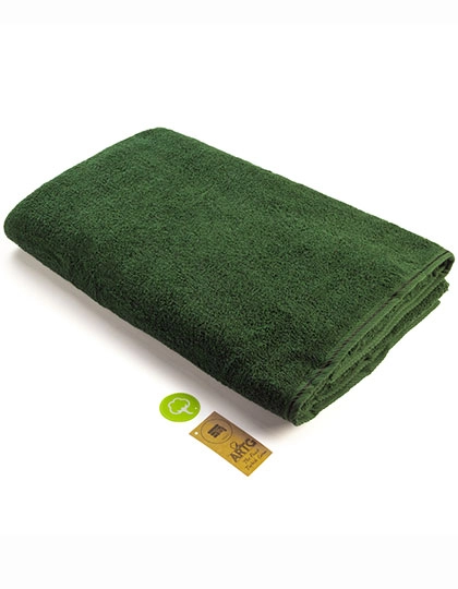 Big Towel zum Besticken und Bedrucken in der Farbe Dark Green mit Ihren Logo, Schriftzug oder Motiv.