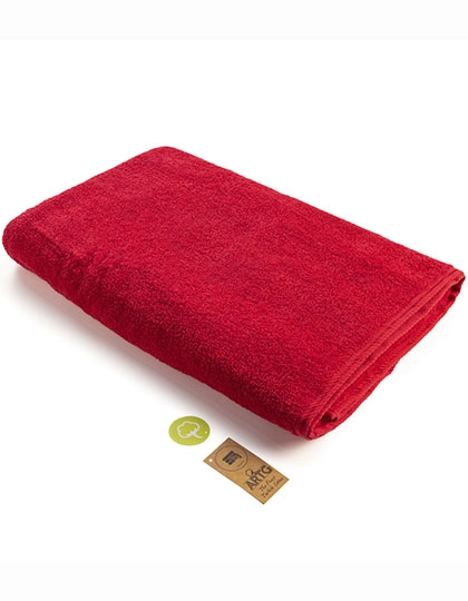 Big Towel zum Besticken und Bedrucken in der Farbe Deep Red mit Ihren Logo, Schriftzug oder Motiv.