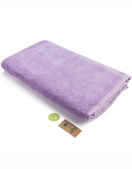 Big Towel zum Besticken und Bedrucken in der Farbe Light Purple mit Ihren Logo, Schriftzug oder Motiv.