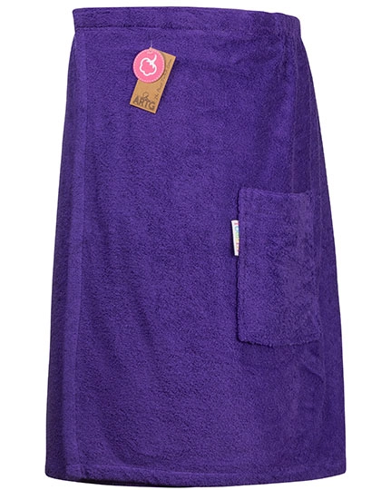 Sauna Kilt Men zum Besticken und Bedrucken in der Farbe Purple mit Ihren Logo, Schriftzug oder Motiv.
