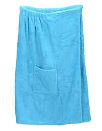 Sauna Kilt Ladies zum Besticken und Bedrucken in der Farbe Aqua Blue mit Ihren Logo, Schriftzug oder Motiv.