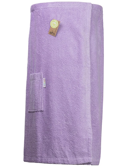 Sauna Kilt Ladies zum Besticken und Bedrucken in der Farbe Light Purple mit Ihren Logo, Schriftzug oder Motiv.