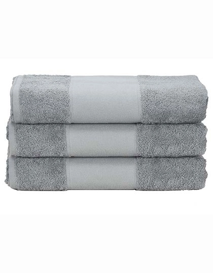 PRINT-Me® Hand Towel zum Besticken und Bedrucken in der Farbe Anthracite Grey mit Ihren Logo, Schriftzug oder Motiv.