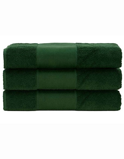 PRINT-Me® Hand Towel zum Besticken und Bedrucken in der Farbe Dark Green mit Ihren Logo, Schriftzug oder Motiv.