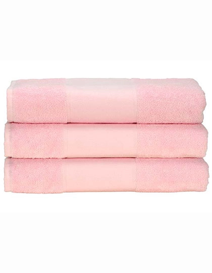 PRINT-Me® Hand Towel zum Besticken und Bedrucken in der Farbe Light Pink mit Ihren Logo, Schriftzug oder Motiv.