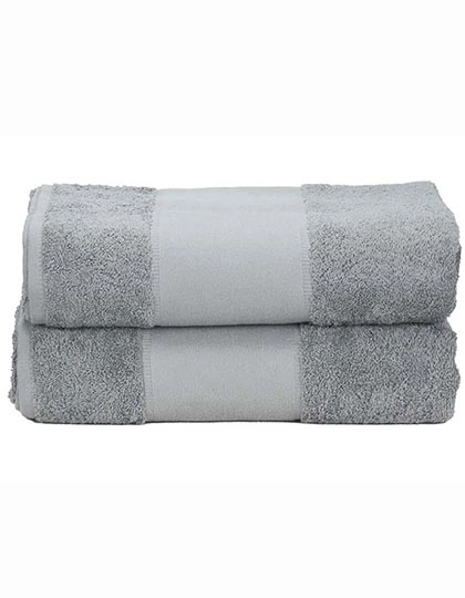 PRINT-Me® Bath Towel zum Besticken und Bedrucken in der Farbe Anthracite Grey mit Ihren Logo, Schriftzug oder Motiv.