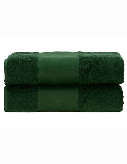 PRINT-Me® Bath Towel zum Besticken und Bedrucken in der Farbe Dark Green mit Ihren Logo, Schriftzug oder Motiv.