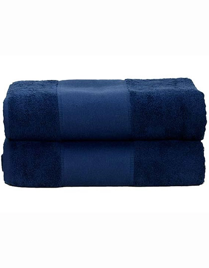 PRINT-Me® Bath Towel zum Besticken und Bedrucken in der Farbe French Navy mit Ihren Logo, Schriftzug oder Motiv.