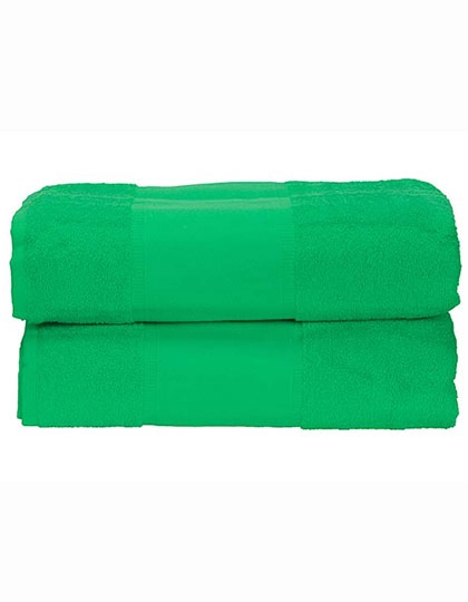 PRINT-Me® Bath Towel zum Besticken und Bedrucken in der Farbe Irish Green mit Ihren Logo, Schriftzug oder Motiv.