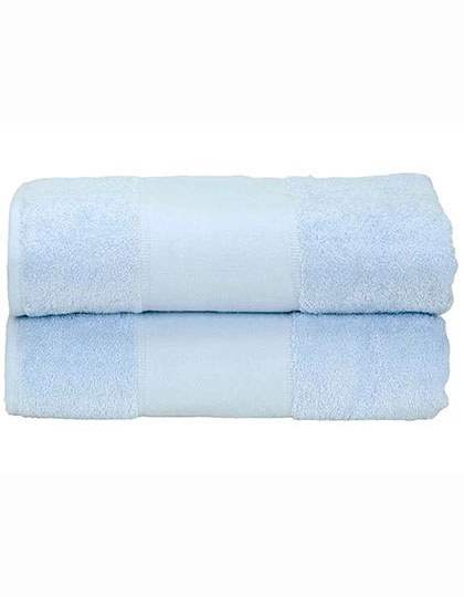 PRINT-Me® Bath Towel zum Besticken und Bedrucken in der Farbe Light Blue mit Ihren Logo, Schriftzug oder Motiv.