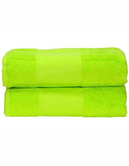 PRINT-Me® Bath Towel zum Besticken und Bedrucken in der Farbe Lime Green mit Ihren Logo, Schriftzug oder Motiv.