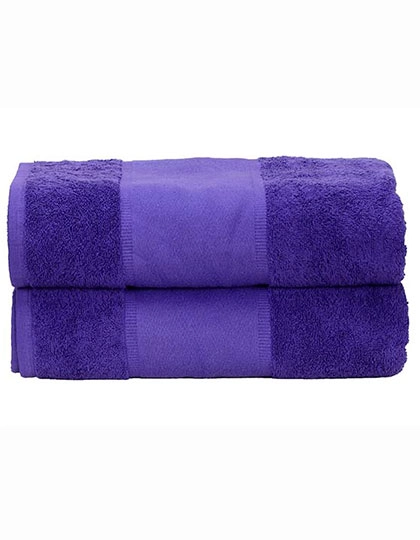 PRINT-Me® Bath Towel zum Besticken und Bedrucken in der Farbe Purple mit Ihren Logo, Schriftzug oder Motiv.