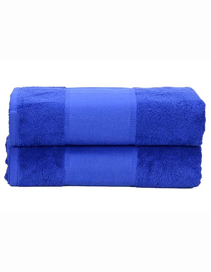 PRINT-Me® Bath Towel zum Besticken und Bedrucken in der Farbe True Blue mit Ihren Logo, Schriftzug oder Motiv.