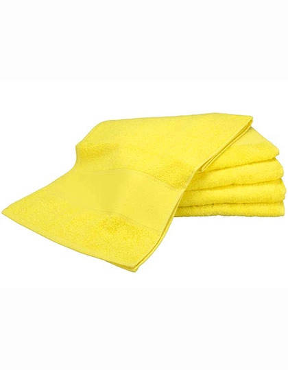 PRINT-Me® Sport Towel zum Besticken und Bedrucken in der Farbe Bright Yellow mit Ihren Logo, Schriftzug oder Motiv.