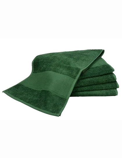 PRINT-Me® Sport Towel zum Besticken und Bedrucken in der Farbe Dark Green mit Ihren Logo, Schriftzug oder Motiv.