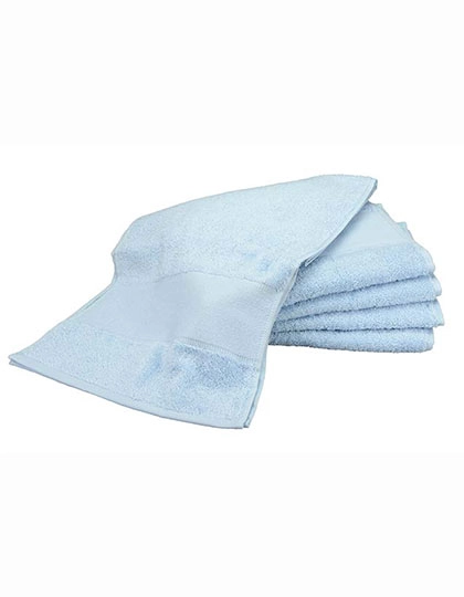 PRINT-Me® Sport Towel zum Besticken und Bedrucken in der Farbe Light Blue mit Ihren Logo, Schriftzug oder Motiv.