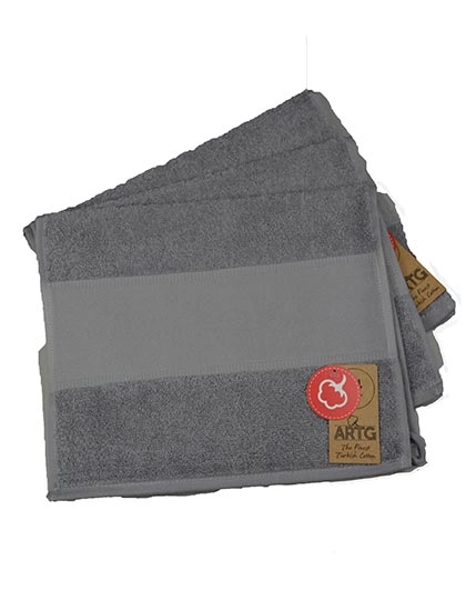 PRINT-Me® Guest Towel zum Besticken und Bedrucken in der Farbe Anthracite Grey mit Ihren Logo, Schriftzug oder Motiv.