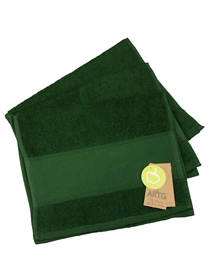 PRINT-Me® Guest Towel zum Besticken und Bedrucken in der Farbe Dark Green mit Ihren Logo, Schriftzug oder Motiv.