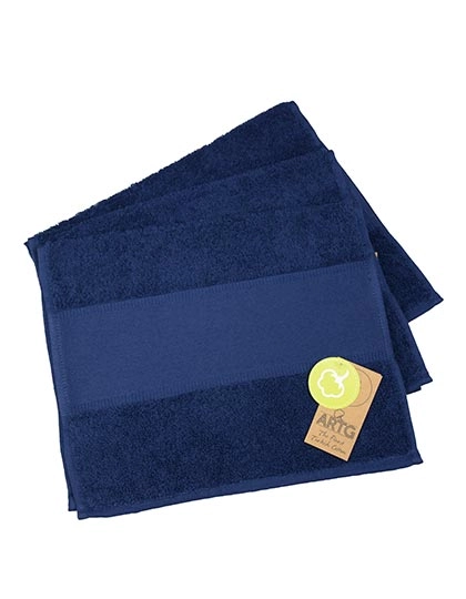 PRINT-Me® Guest Towel zum Besticken und Bedrucken in der Farbe French Navy mit Ihren Logo, Schriftzug oder Motiv.