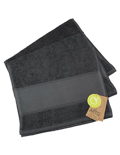 PRINT-Me® Guest Towel zum Besticken und Bedrucken in der Farbe Graphite mit Ihren Logo, Schriftzug oder Motiv.