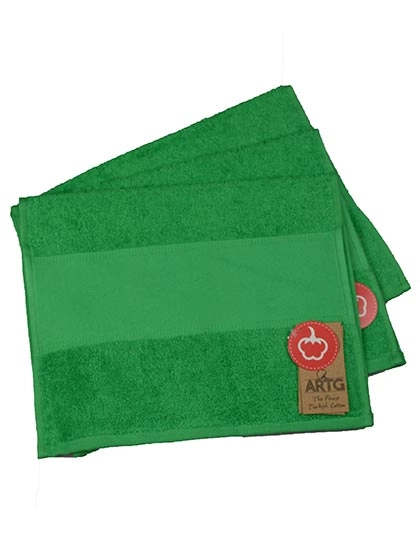 PRINT-Me® Guest Towel zum Besticken und Bedrucken in der Farbe Irish Green mit Ihren Logo, Schriftzug oder Motiv.