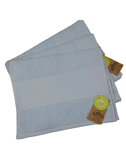 PRINT-Me® Guest Towel zum Besticken und Bedrucken in der Farbe Light Blue mit Ihren Logo, Schriftzug oder Motiv.