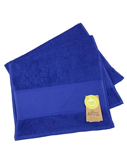 PRINT-Me® Guest Towel zum Besticken und Bedrucken in der Farbe True Blue mit Ihren Logo, Schriftzug oder Motiv.