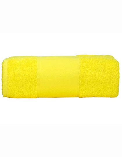 PRINT-Me® Big Towel zum Besticken und Bedrucken in der Farbe Bright Yellow mit Ihren Logo, Schriftzug oder Motiv.