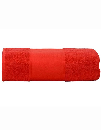 PRINT-Me® Big Towel zum Besticken und Bedrucken in der Farbe Fire Red mit Ihren Logo, Schriftzug oder Motiv.