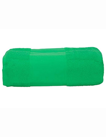 PRINT-Me® Big Towel zum Besticken und Bedrucken in der Farbe Irish Green mit Ihren Logo, Schriftzug oder Motiv.