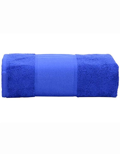PRINT-Me® Big Towel zum Besticken und Bedrucken in der Farbe True Blue mit Ihren Logo, Schriftzug oder Motiv.