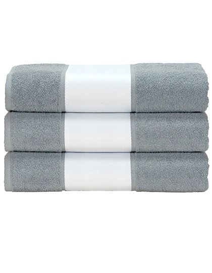SUBLI-Me® Hand Towel zum Besticken und Bedrucken in der Farbe Anthracite Grey mit Ihren Logo, Schriftzug oder Motiv.