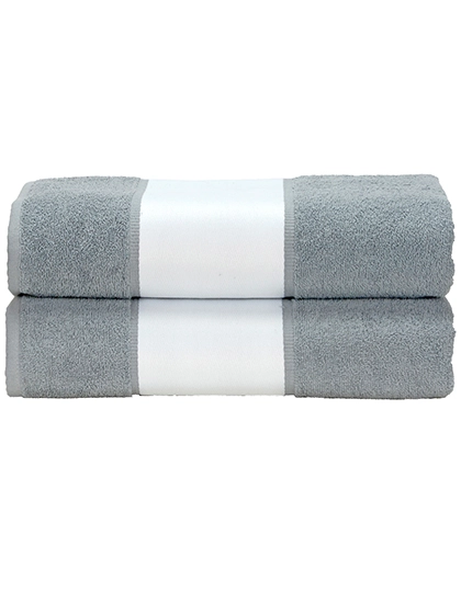 SUBLI-Me® Bath Towel zum Besticken und Bedrucken in der Farbe Anthracite Grey mit Ihren Logo, Schriftzug oder Motiv.