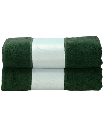 SUBLI-Me® Bath Towel zum Besticken und Bedrucken in der Farbe Dark Green mit Ihren Logo, Schriftzug oder Motiv.