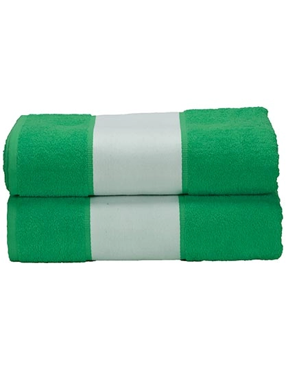SUBLI-Me® Bath Towel zum Besticken und Bedrucken in der Farbe Irish Green mit Ihren Logo, Schriftzug oder Motiv.