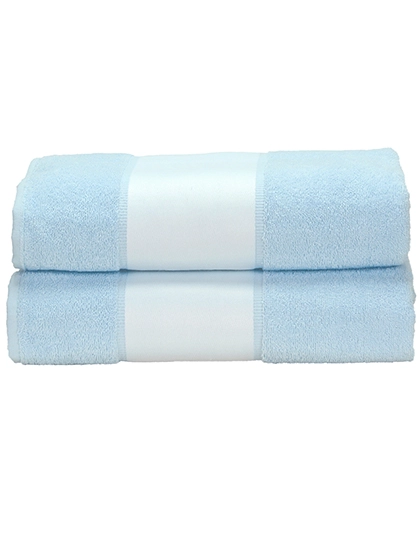 SUBLI-Me® Bath Towel zum Besticken und Bedrucken in der Farbe Light Blue mit Ihren Logo, Schriftzug oder Motiv.