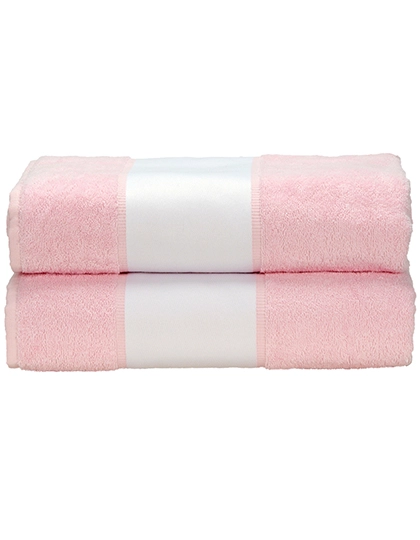 SUBLI-Me® Bath Towel zum Besticken und Bedrucken in der Farbe Light Pink mit Ihren Logo, Schriftzug oder Motiv.