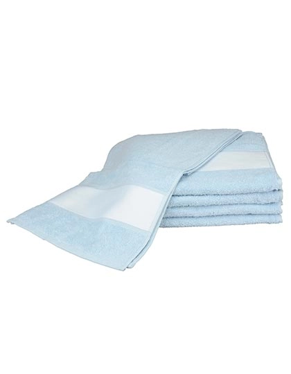 SUBLI-Me® Sport Towel zum Besticken und Bedrucken in der Farbe Light Blue mit Ihren Logo, Schriftzug oder Motiv.