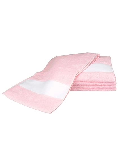 SUBLI-Me® Sport Towel zum Besticken und Bedrucken in der Farbe Light Pink mit Ihren Logo, Schriftzug oder Motiv.