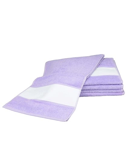 SUBLI-Me® Sport Towel zum Besticken und Bedrucken in der Farbe Light Purple mit Ihren Logo, Schriftzug oder Motiv.