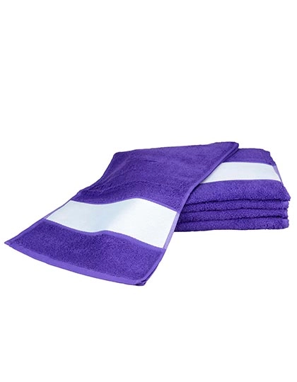 SUBLI-Me® Sport Towel zum Besticken und Bedrucken in der Farbe Purple mit Ihren Logo, Schriftzug oder Motiv.