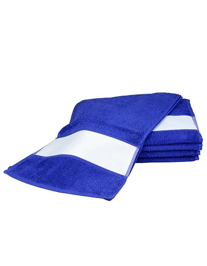 SUBLI-Me® Sport Towel zum Besticken und Bedrucken in der Farbe True Blue mit Ihren Logo, Schriftzug oder Motiv.
