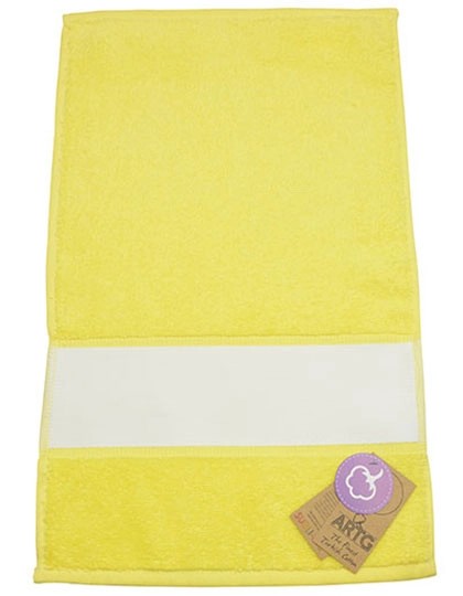 SUBLI-Me® Guest Towel zum Besticken und Bedrucken in der Farbe Bright Yellow mit Ihren Logo, Schriftzug oder Motiv.