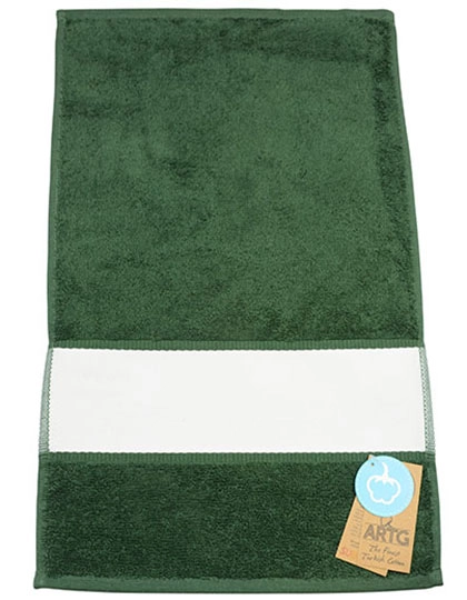 SUBLI-Me® Guest Towel zum Besticken und Bedrucken in der Farbe Dark Green mit Ihren Logo, Schriftzug oder Motiv.