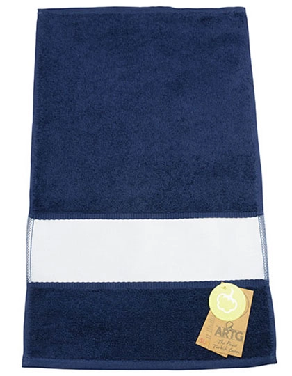 SUBLI-Me® Guest Towel zum Besticken und Bedrucken in der Farbe French Navy mit Ihren Logo, Schriftzug oder Motiv.