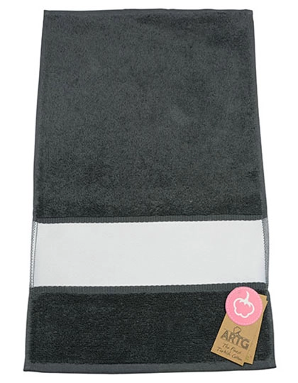 SUBLI-Me® Guest Towel zum Besticken und Bedrucken in der Farbe Graphite mit Ihren Logo, Schriftzug oder Motiv.