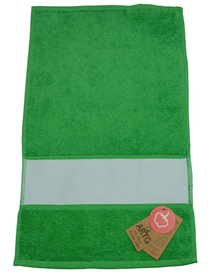 SUBLI-Me® Guest Towel zum Besticken und Bedrucken in der Farbe Irish Green mit Ihren Logo, Schriftzug oder Motiv.