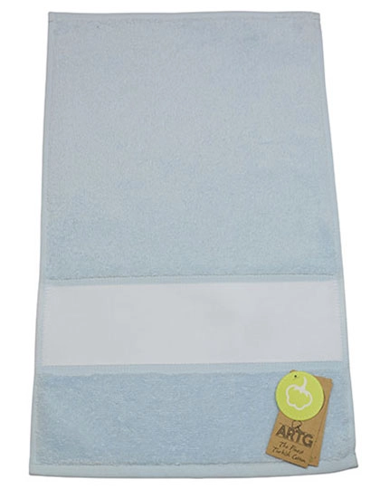 SUBLI-Me® Guest Towel zum Besticken und Bedrucken in der Farbe Light Blue mit Ihren Logo, Schriftzug oder Motiv.